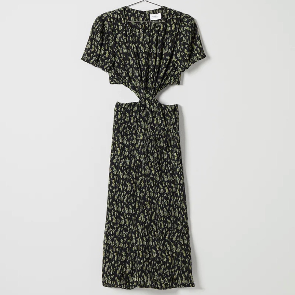 How what wear Drew Cutout Twist Midi Dress